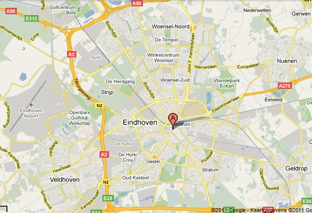 plattegrond centrum Eindhoven